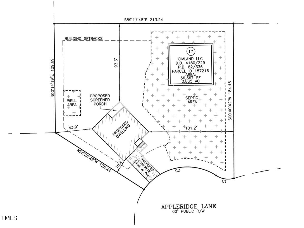 4637 Apple Rdg Lane Graham, NC 27253 - Photo 13 of 15 hc17 plot plan