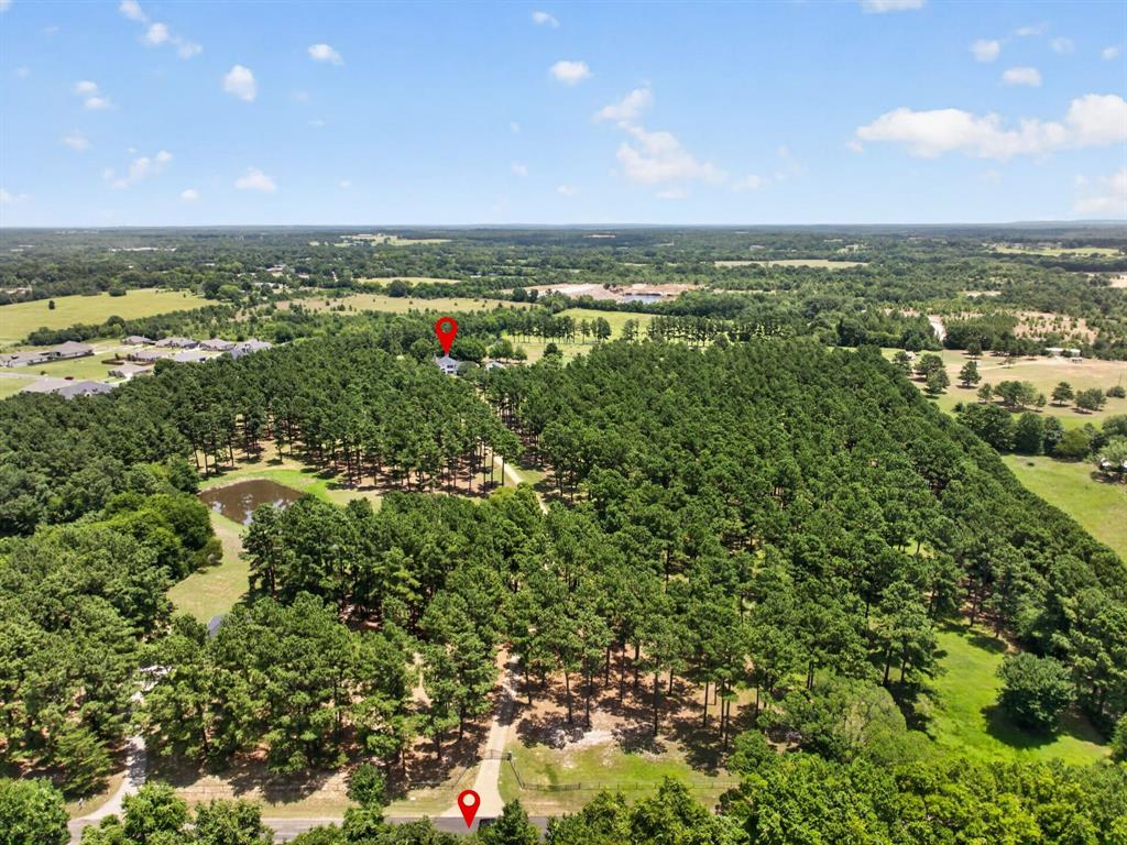 1201 Robbins Road Athens, TX 75751 - Photo 38 of 40 Markers showing 1201 Robbins Rd Gated Entrance & Location of Residence