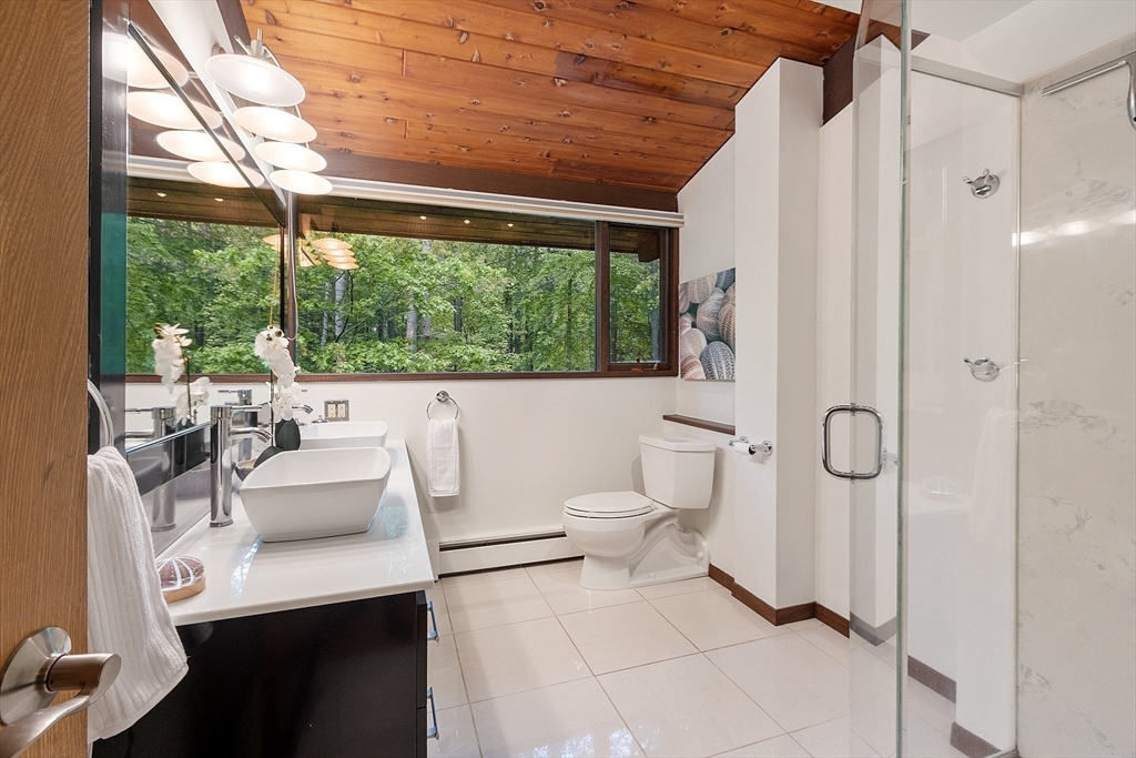 157 Carleton Road Carlisle, MA 01741 - Photo 23 of 42 a bathroom with a sink toilet and shower