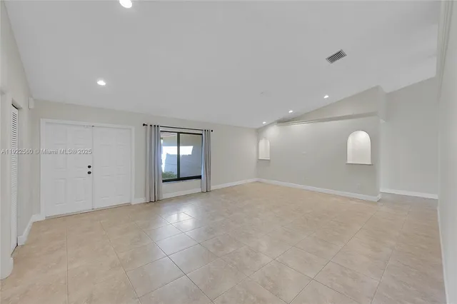 a view of an empty room