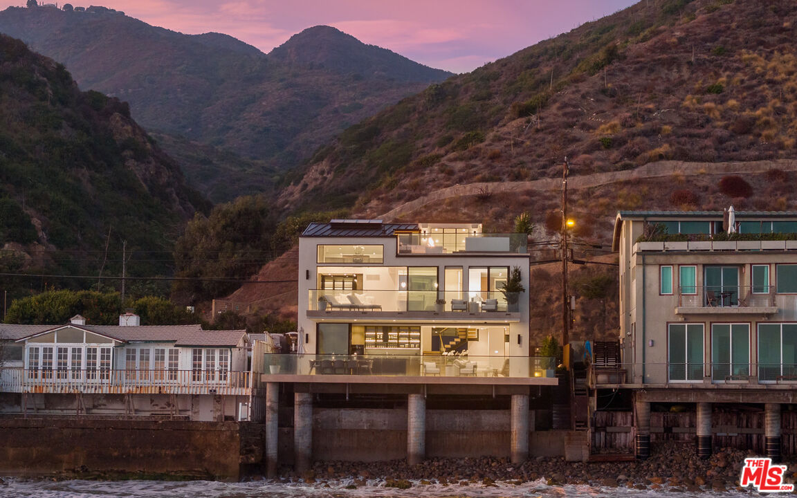 18954 Pacific Coast Highway Malibu, CA 90265 - Photo 50 of 70 a view of residential houses with deck and mountain view
