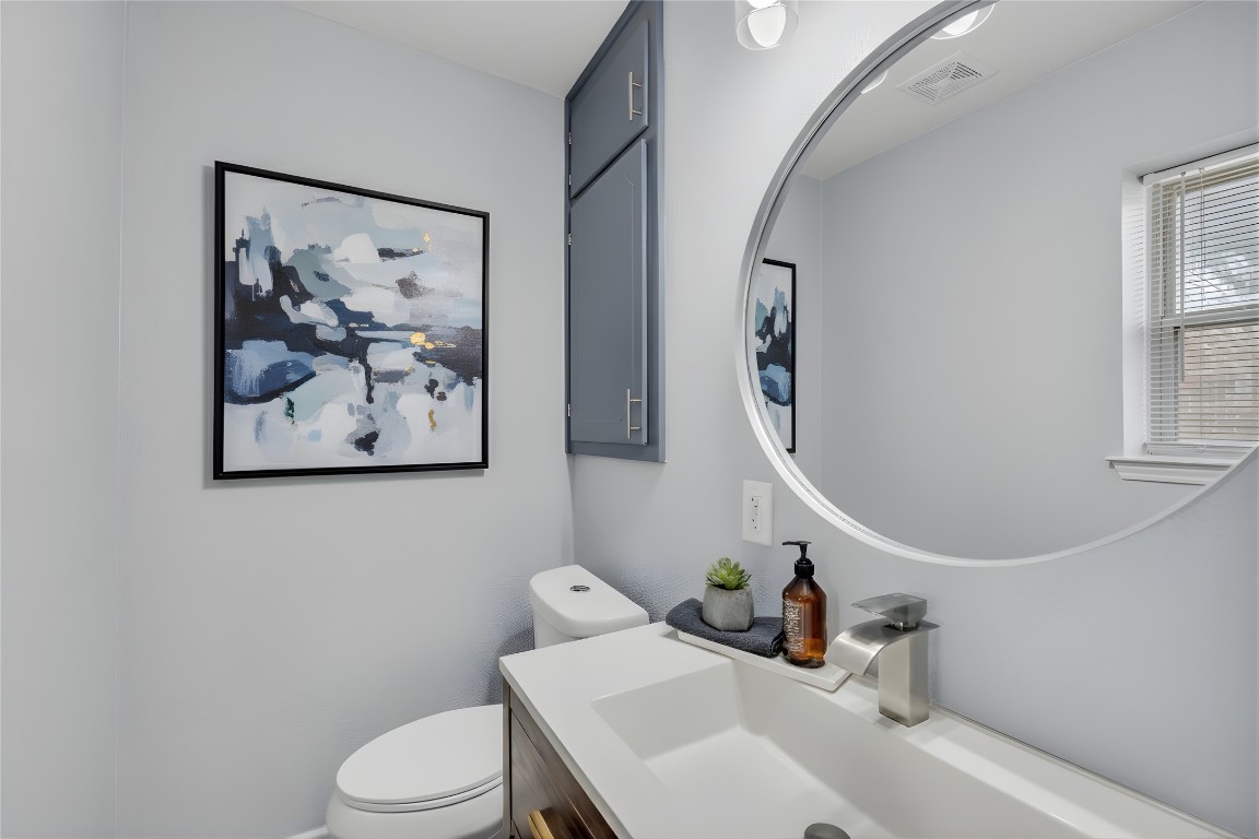 310 Hruskaville Road Temple, TX 76501 - Photo 17 of 21 Half bath with vanity and toilet