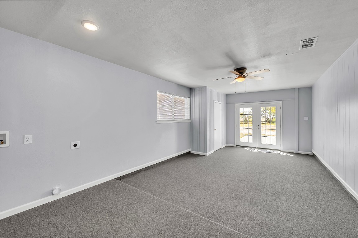 310 Hruskaville Road Temple, TX 76501 - Photo 18 of 21 Spare room with a ceiling fan and french doors