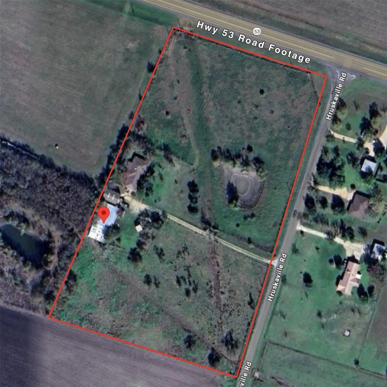 310 Hruskaville Road Temple, TX 76501 - Photo 5 of 21 Map of property location with property parcel outlined