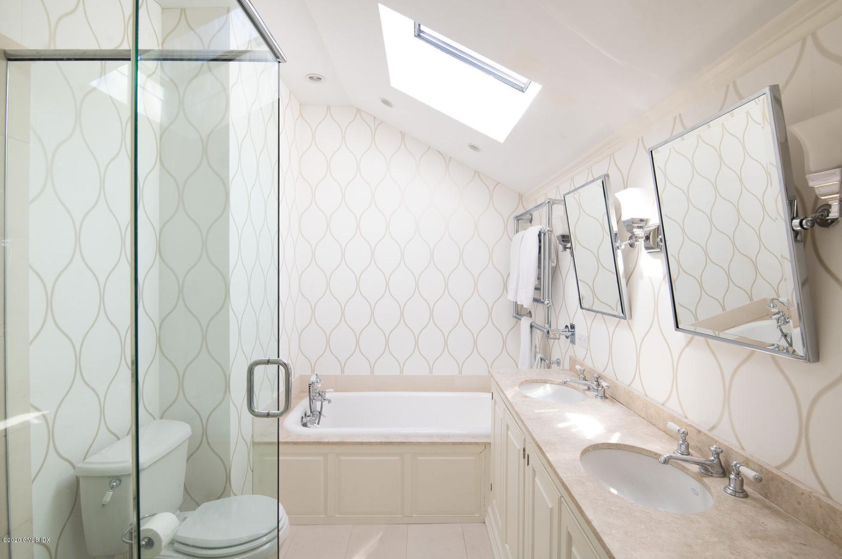 88 Birch Lane Greenwich, CT 06830 - Photo 20 of 33 a bathroom with a sink toilet and shower