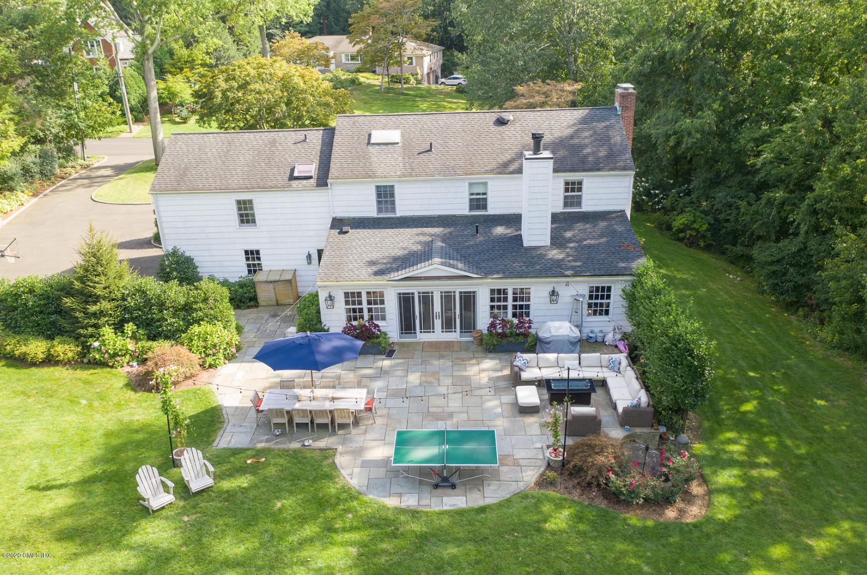 88 Birch Lane Greenwich, CT 06830 - Photo 26 of 33 an aerial view of a house with garden