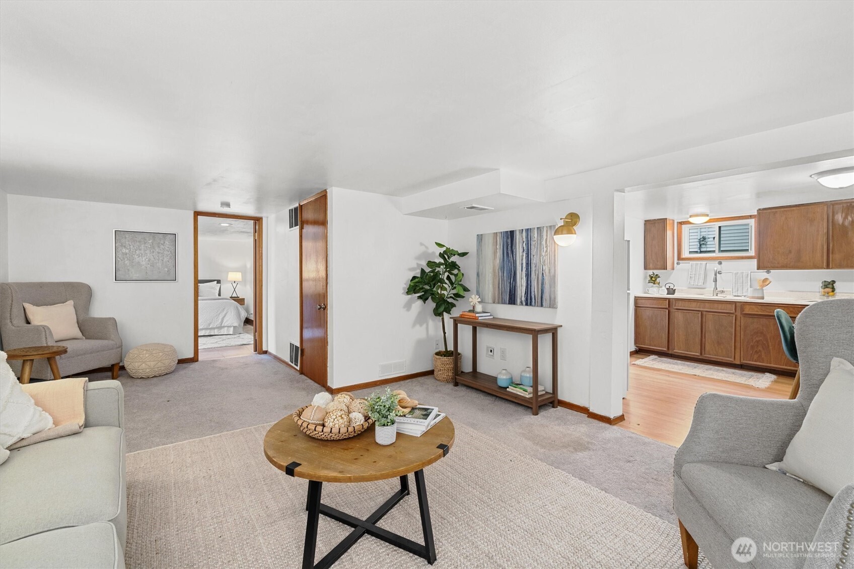 1211 North 3rd Street Renton, WA 98057 - Photo 27 of 40 a living room with furniture and view of kitchen