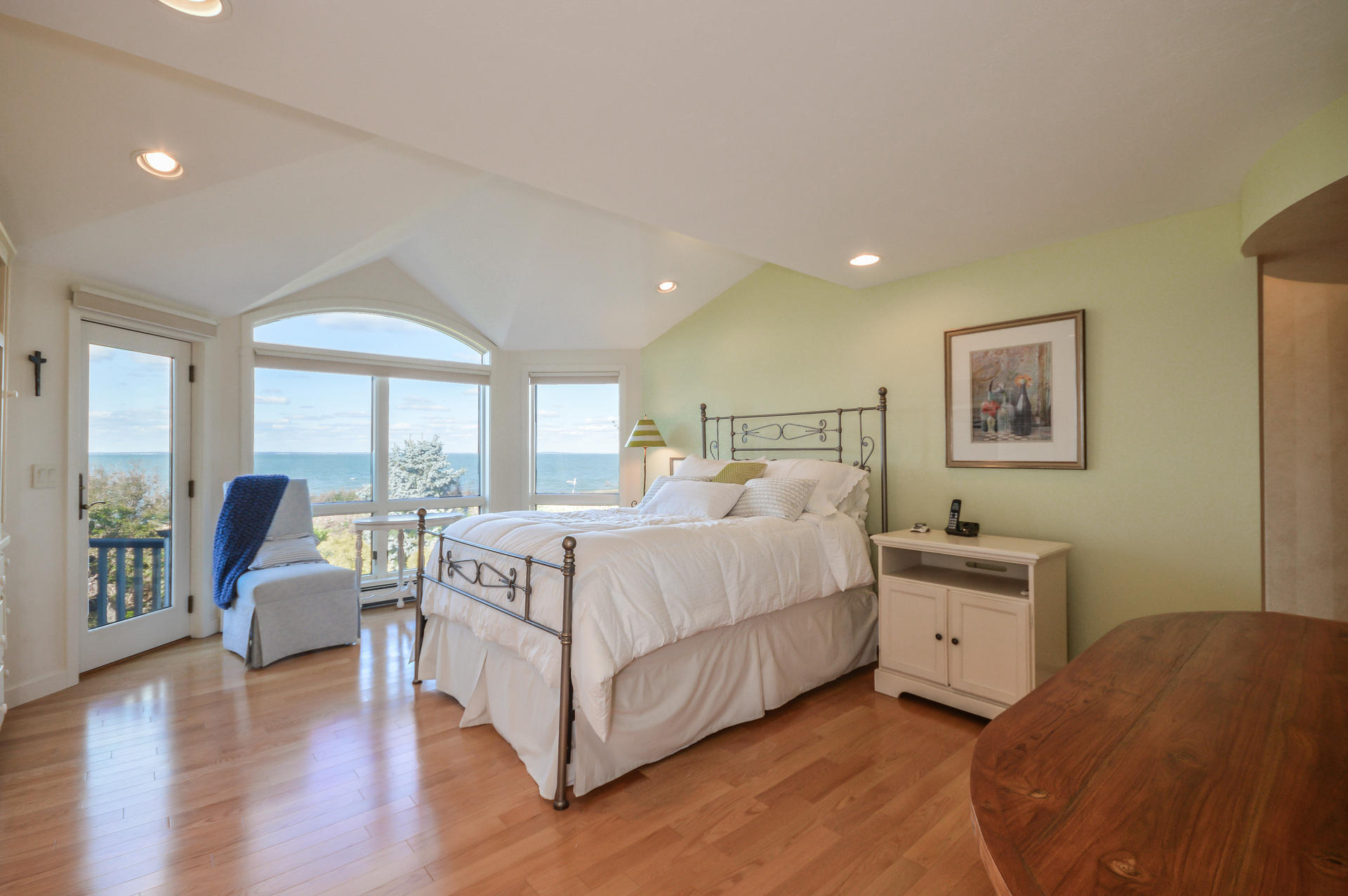 47 Gunning Point Road Falmouth, MA 02540 - Photo 16 of 33 a bed room with a bed and wooden floor