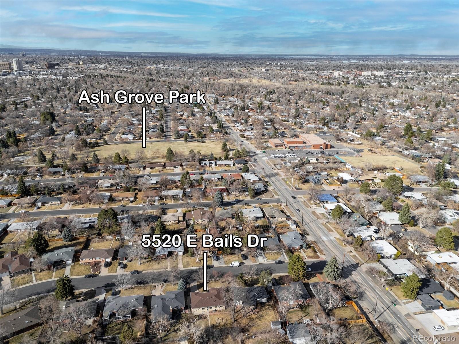 5520 East Bails Drive Denver, CO 80222 - Photo 33 of 38 an aerial view of multiple house