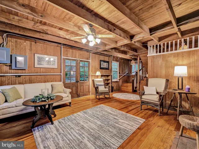 a outdoor living space with furniture