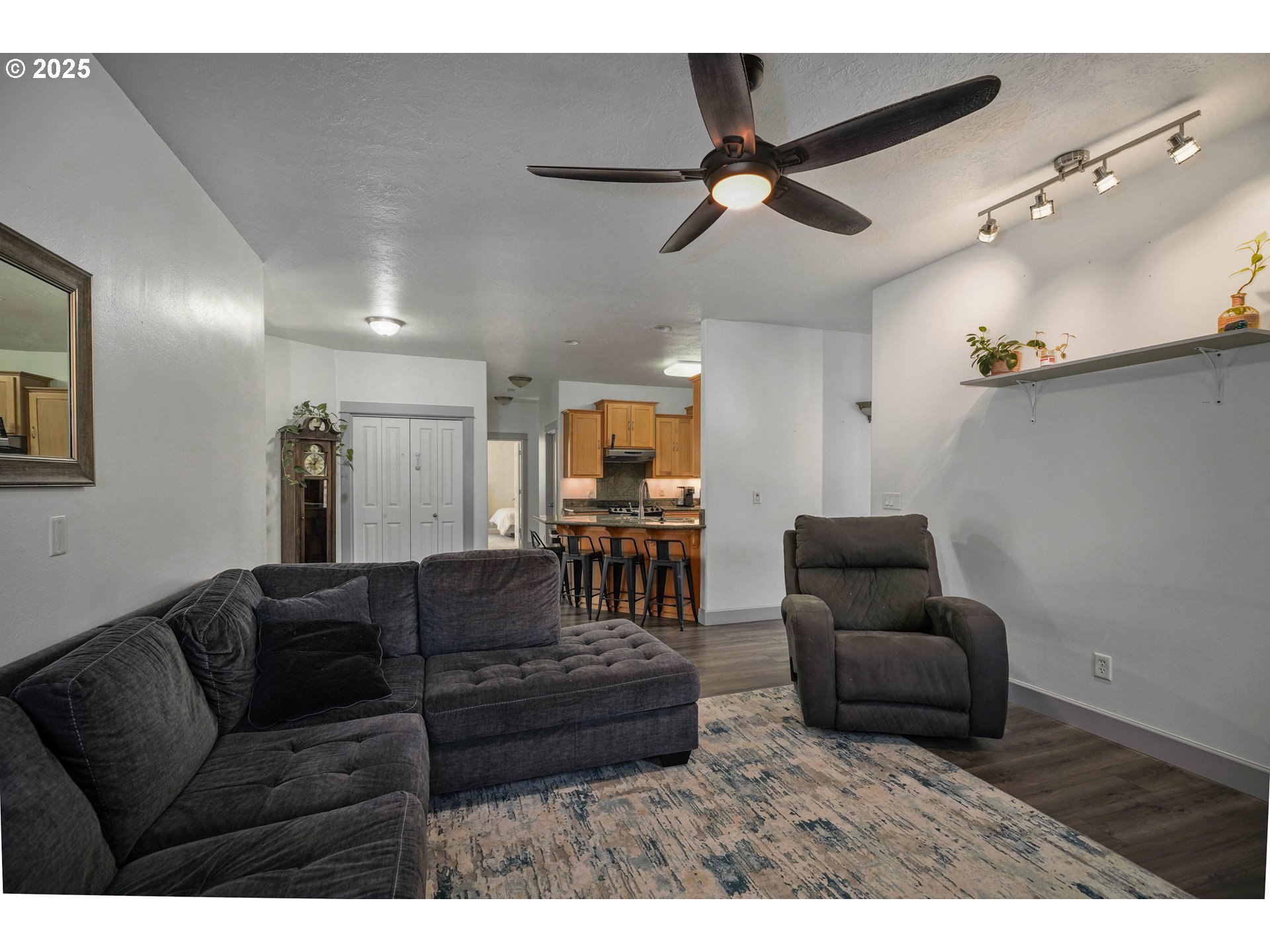 466 Northwest Denton Avenue Dallas, OR 97338 - Photo 7 of 43 a living room with furniture and a ceiling fan