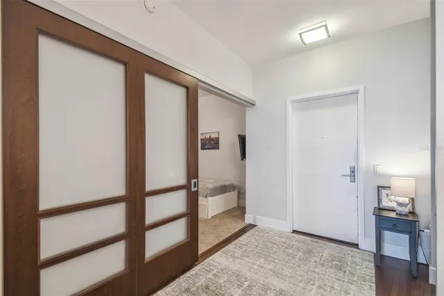 a view of livingroom with furniture and wooden floor