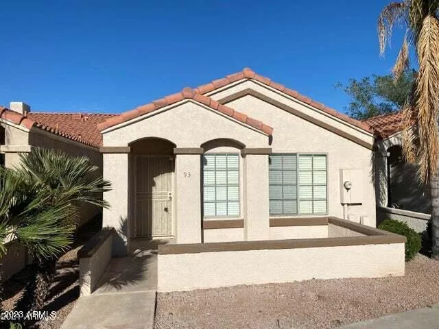 a front view of a house