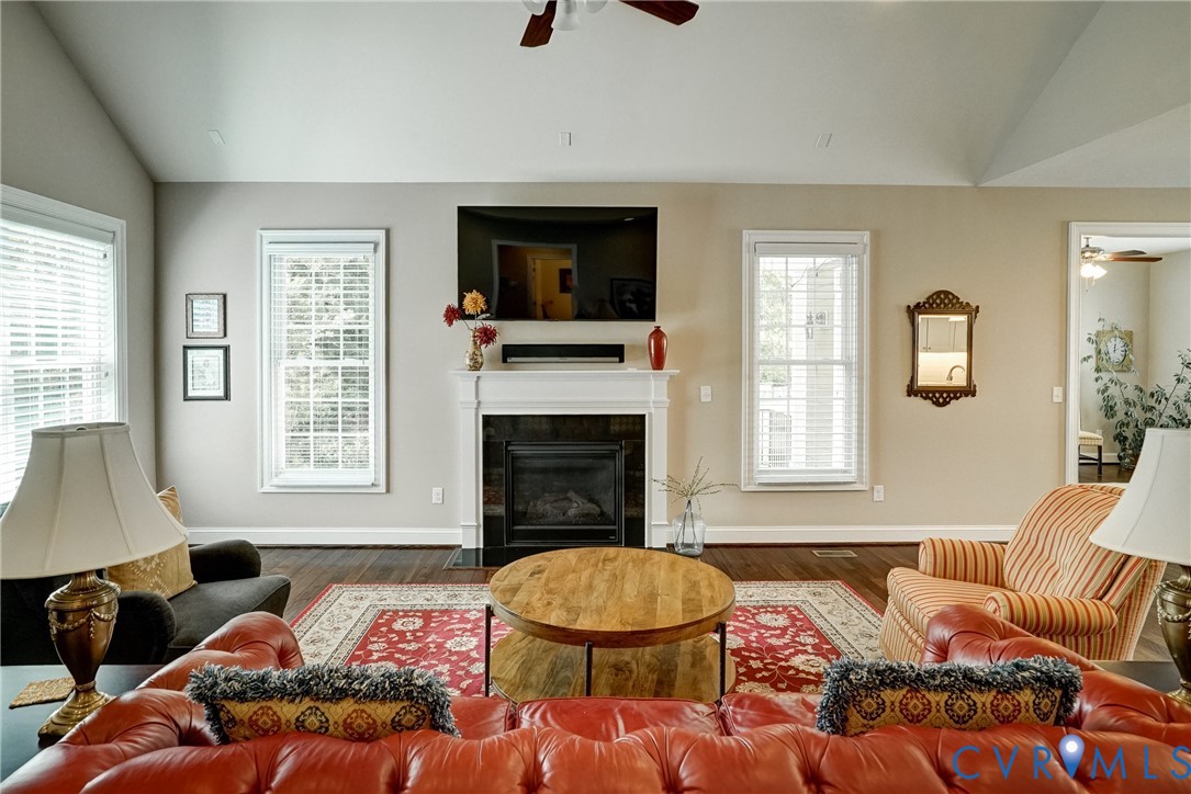 3606 Edenfield Road Midlothian, VA 23113 - Photo 29 of 67 Living area with vaulted ceilings and wood-finish