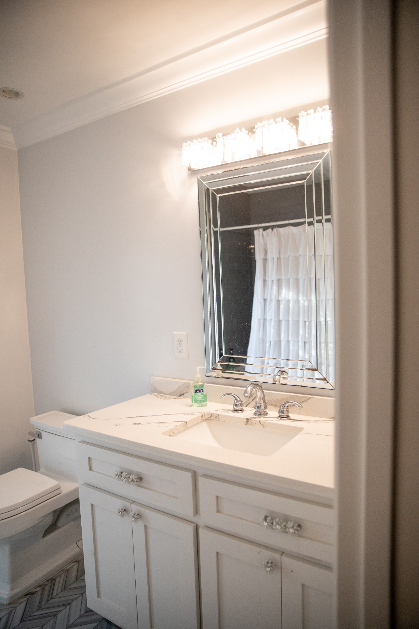 857 Hicks Cut Road Pulaski, TN 38478 - Photo 22 of 49 a bathroom with a sink and a mirror
