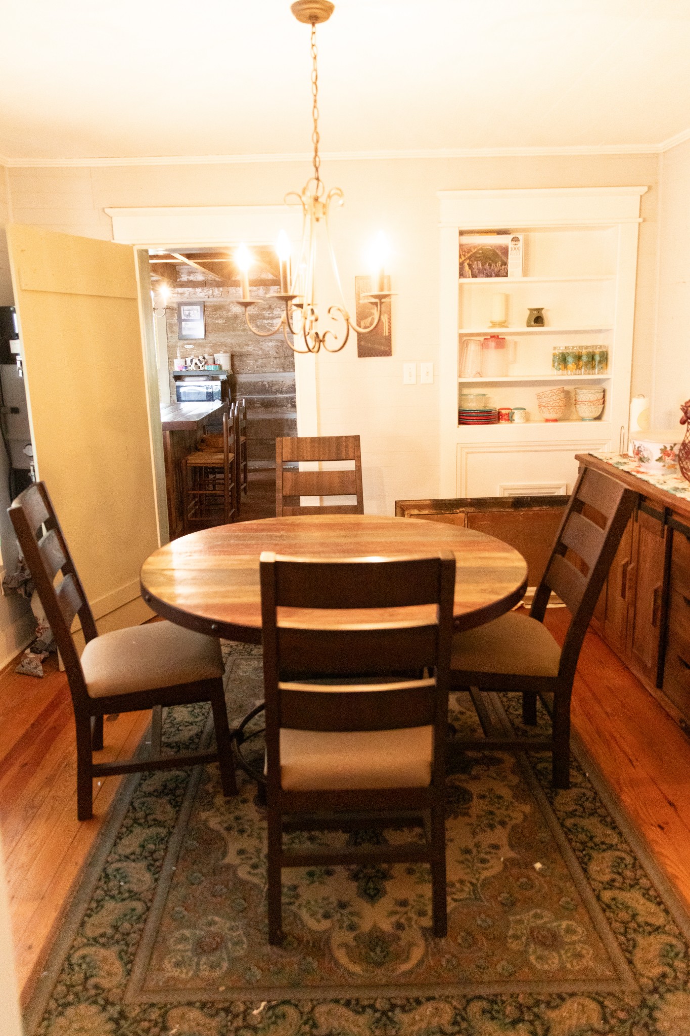 857 Hicks Cut Road Pulaski, TN 38478 - Photo 48 of 49 a view of a dining room with furniture window and wooden floor