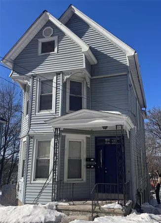 a front view of a house