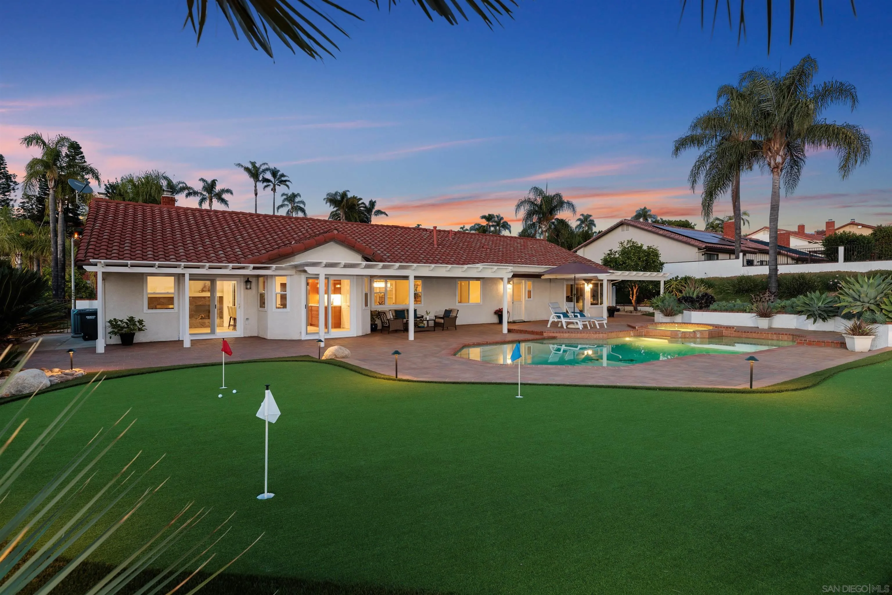 1611 Stoneridge Circle Escondido, CA 92029 - Photo 26 of 30 a view of a house with swimming pool yard and porch
