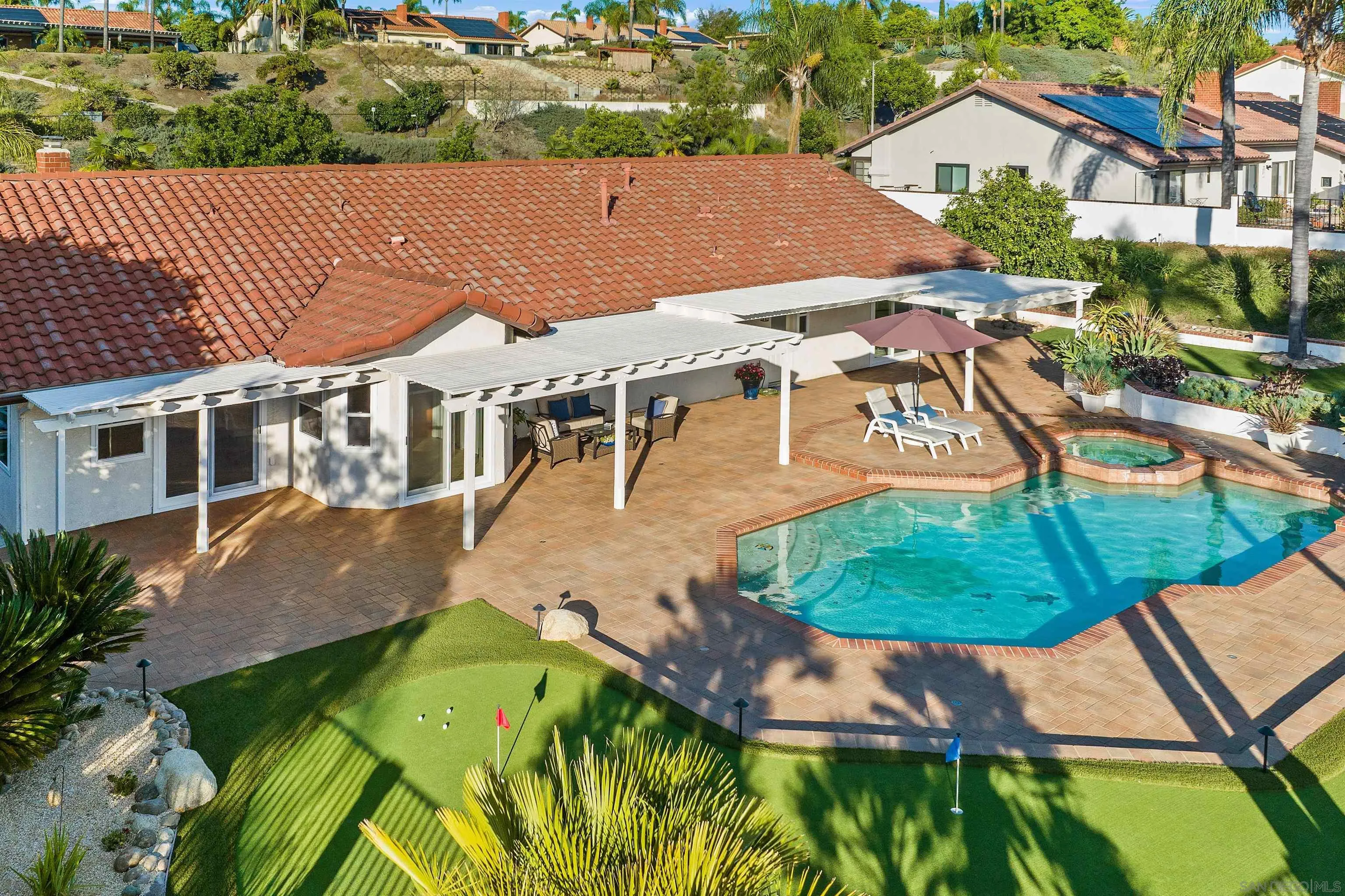 1611 Stoneridge Circle Escondido, CA 92029 - Photo 3 of 30 an aerial view of a house with a garden
