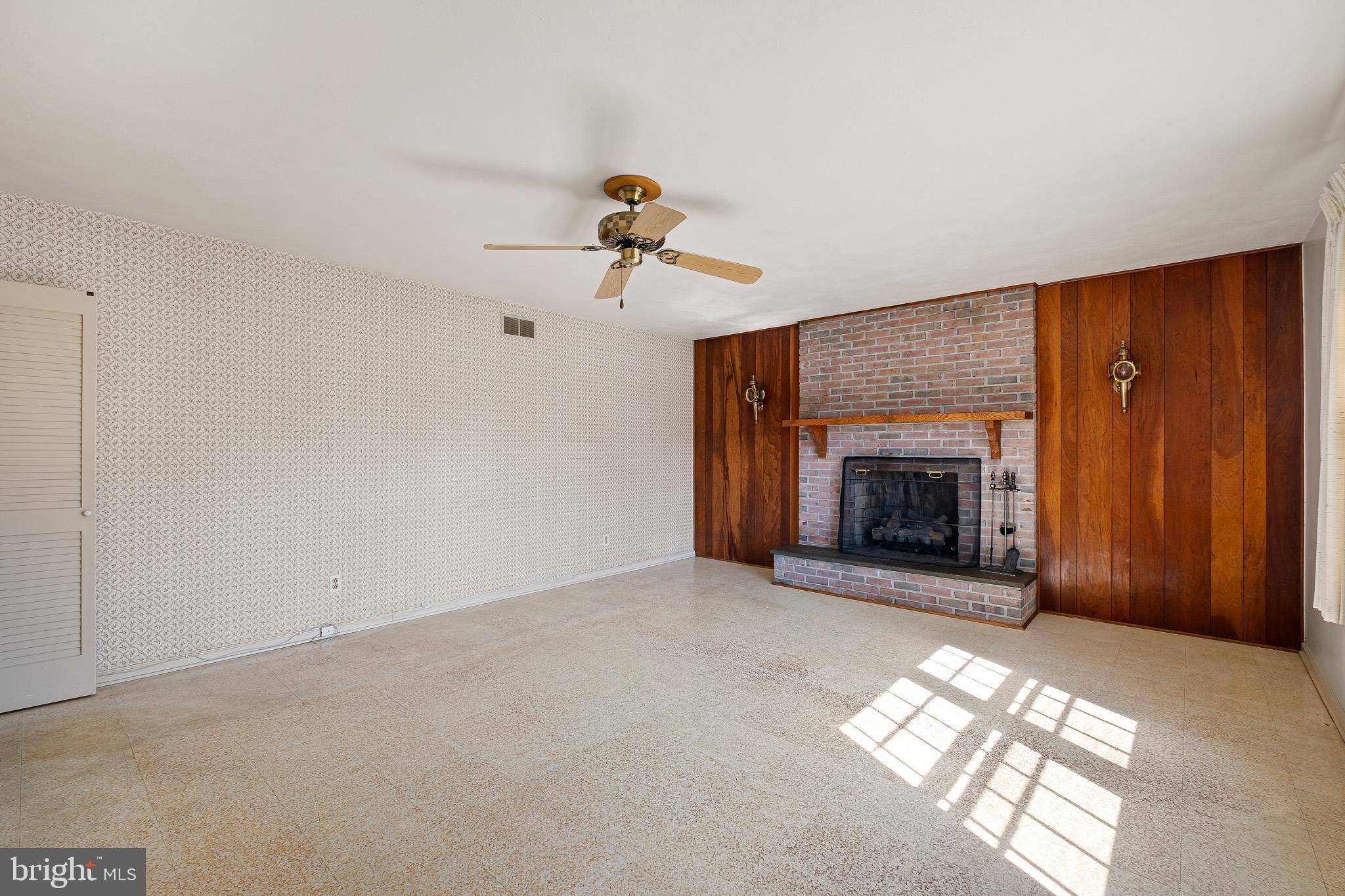 3214 Romilly Road Wilmington, DE 19810 - Photo 19 of 40 Raised brick gas fireplace