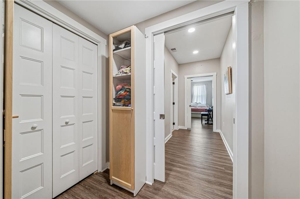 1426 Rush Street Pittsburgh, PA 15233 - Photo 20 of 30 a view of a hallway with wooden floor and closet