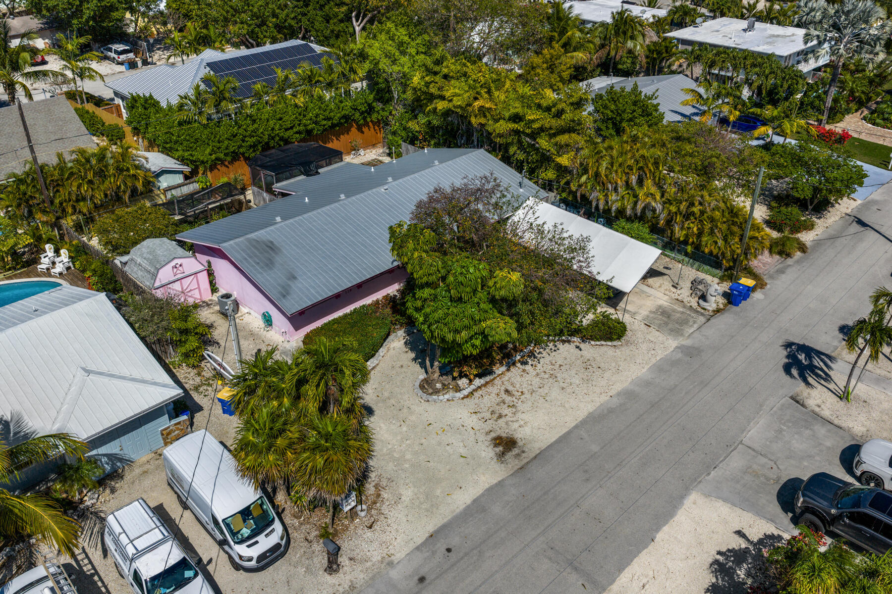 119 Bee Street Tavernier, FL 33070 - Photo 10 of 15 an aerial view of a house with a yard