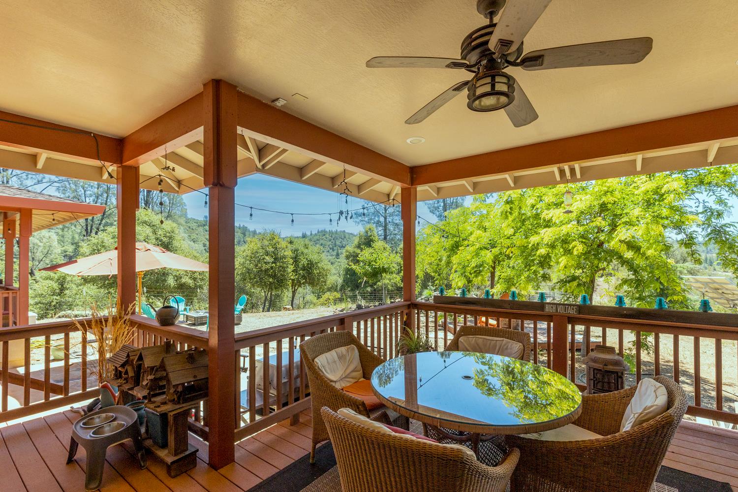 5603 Gold Mountain Road Mountain Ranch, CA 95246 - Photo 40 of 78 a view of a dining room with furniture window and outside view