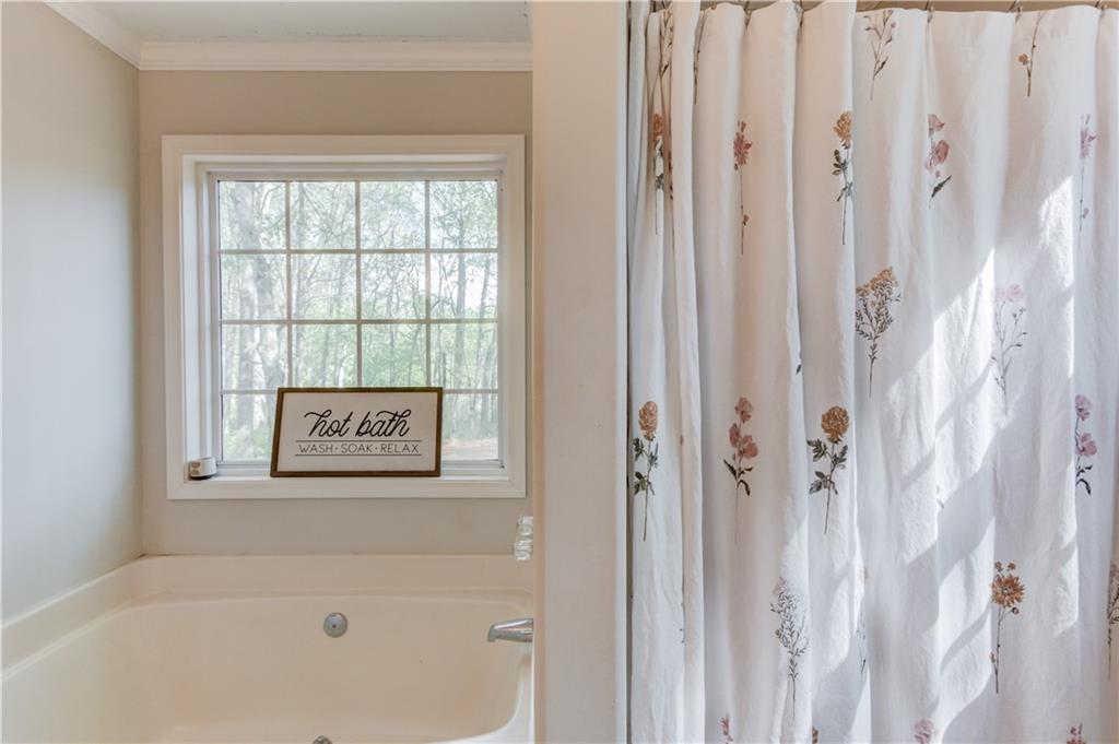 925 Nature Trail Bethlehem, GA 30620 - Photo 23 of 41 a bathroom with a bathtub and shower
