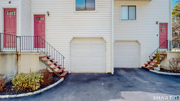 a view of a garage with stuff
