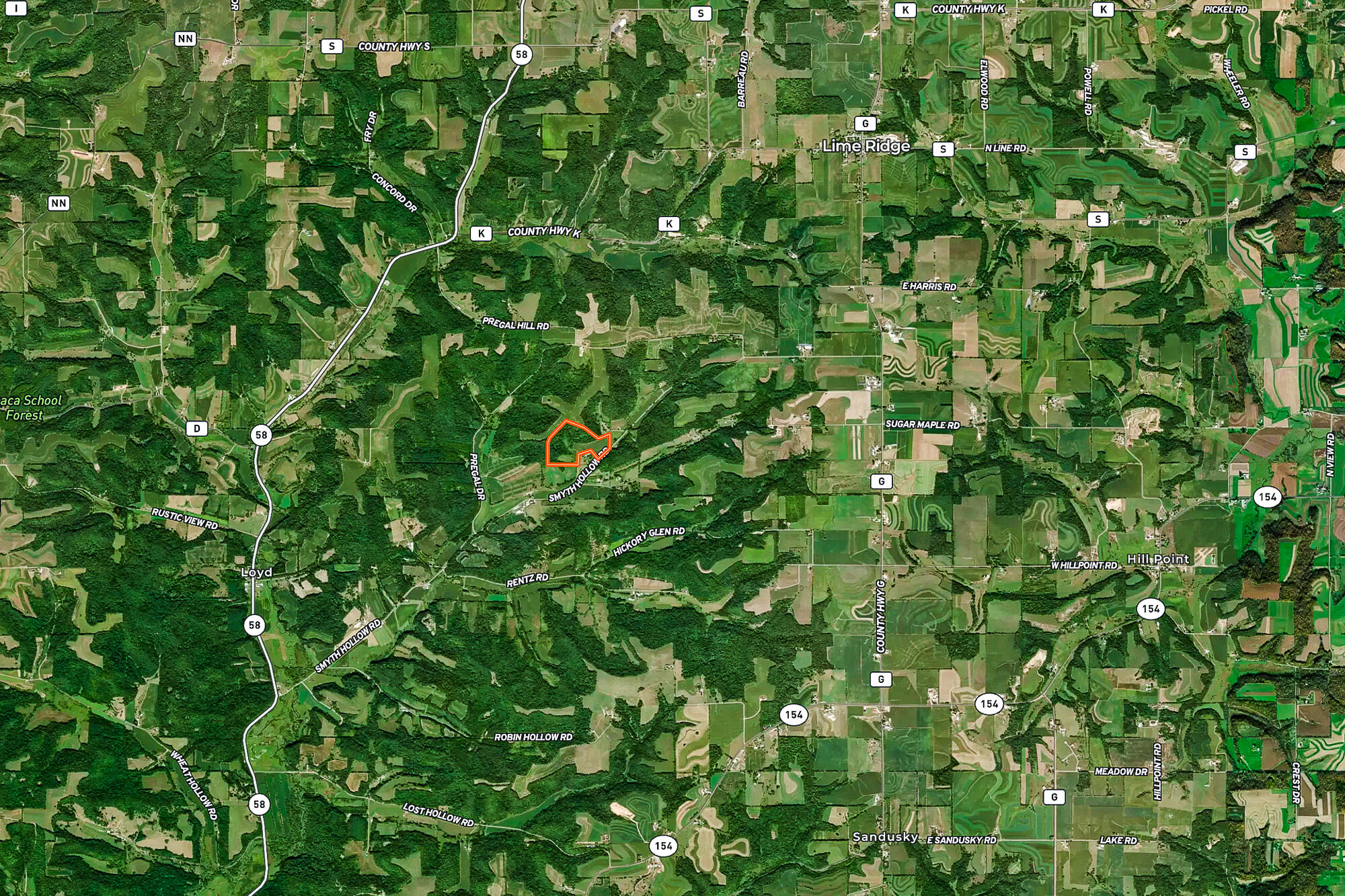 Lt0 Smyth Hollow Road Hillpoint, WI 53937 - Photo 45 of 45 Richland-County-WI-61-Acres-Land-For-Sal