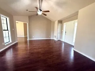 a view of livingroom with hardwood floor and window