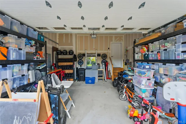 a view of a storage area with a lot of stuff