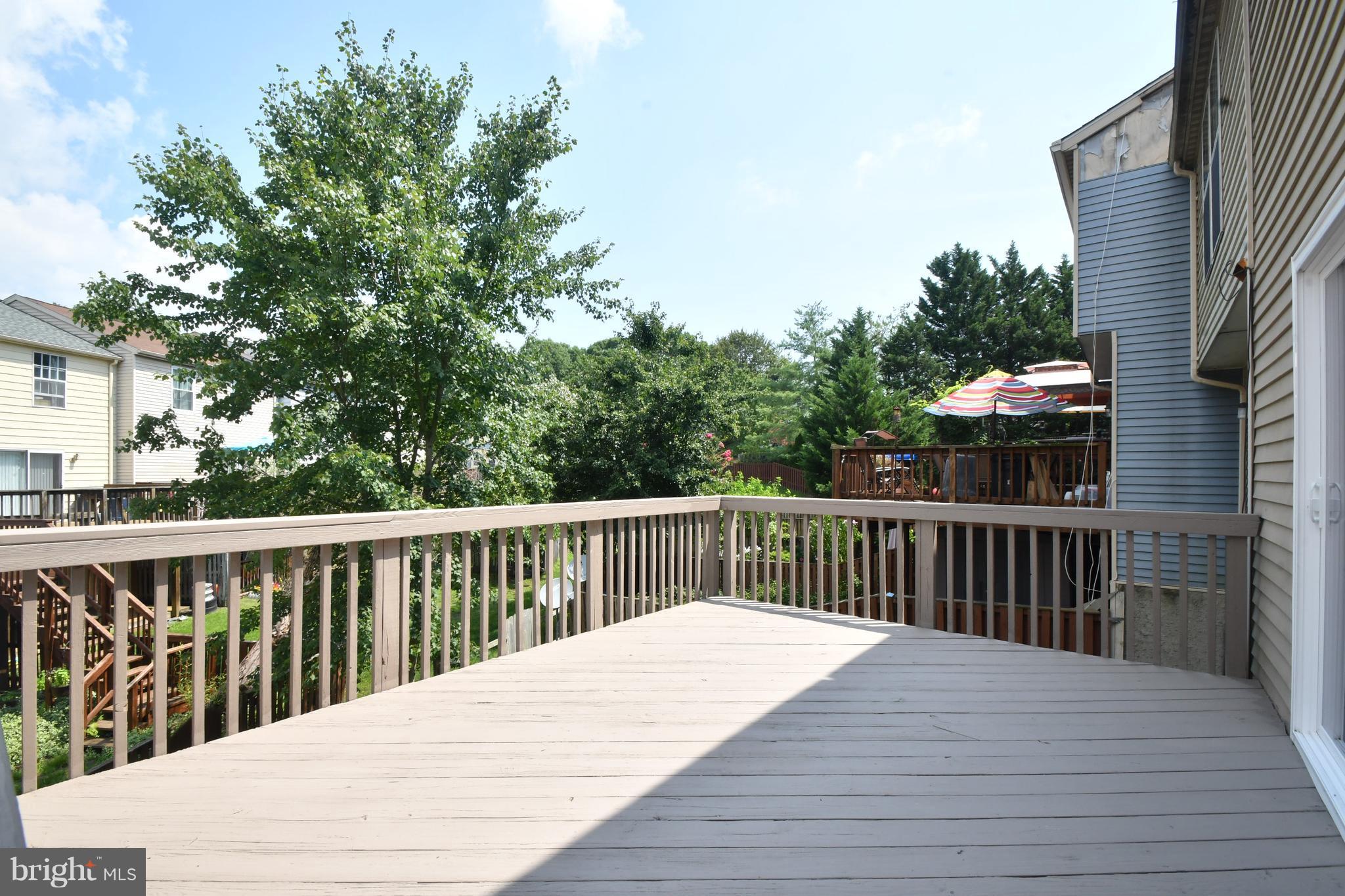 5010 Clifford Road Perry Hall, MD 21128 - Photo 6 of 30 Large Rear Deck w/Stairs to Yard