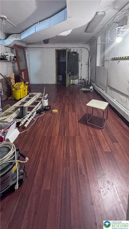 608 McKinley Street Hazleton, PA 18201 - Photo 42 of 59 a living room with furniture gym equipment and wooden floor