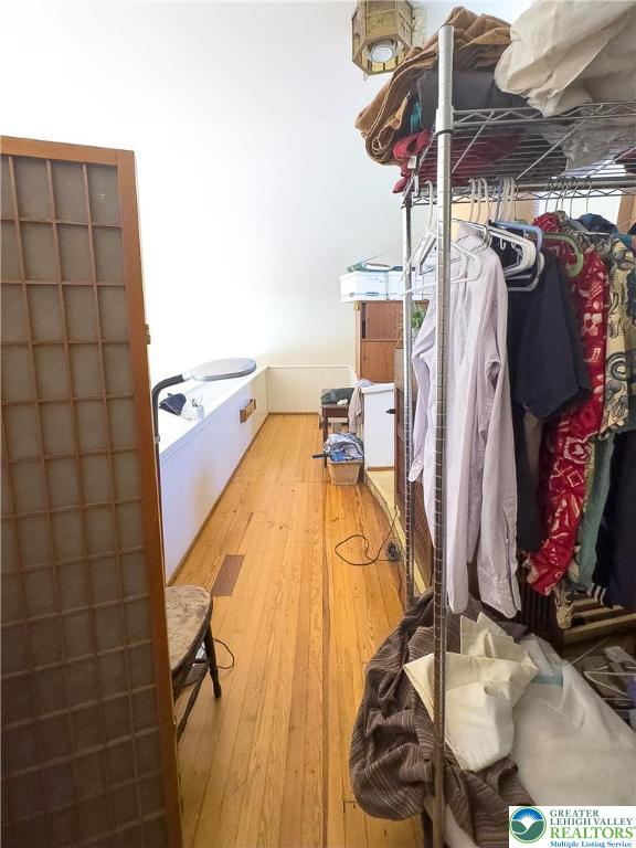 608 McKinley Street Hazleton, PA 18201 - Photo 46 of 59 a view of walk in closet with clothes and shoes