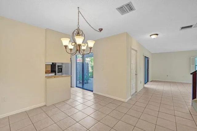 a view interior of a house and chandelier fan