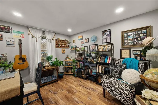 a outdoor living room with patio furniture