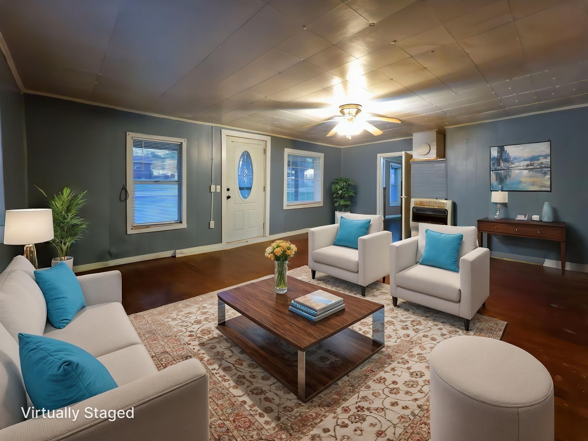 849 Jack Porter Road Lafayette, TN 37083 - Photo 18 of 56 a living room with furniture and a chandelier