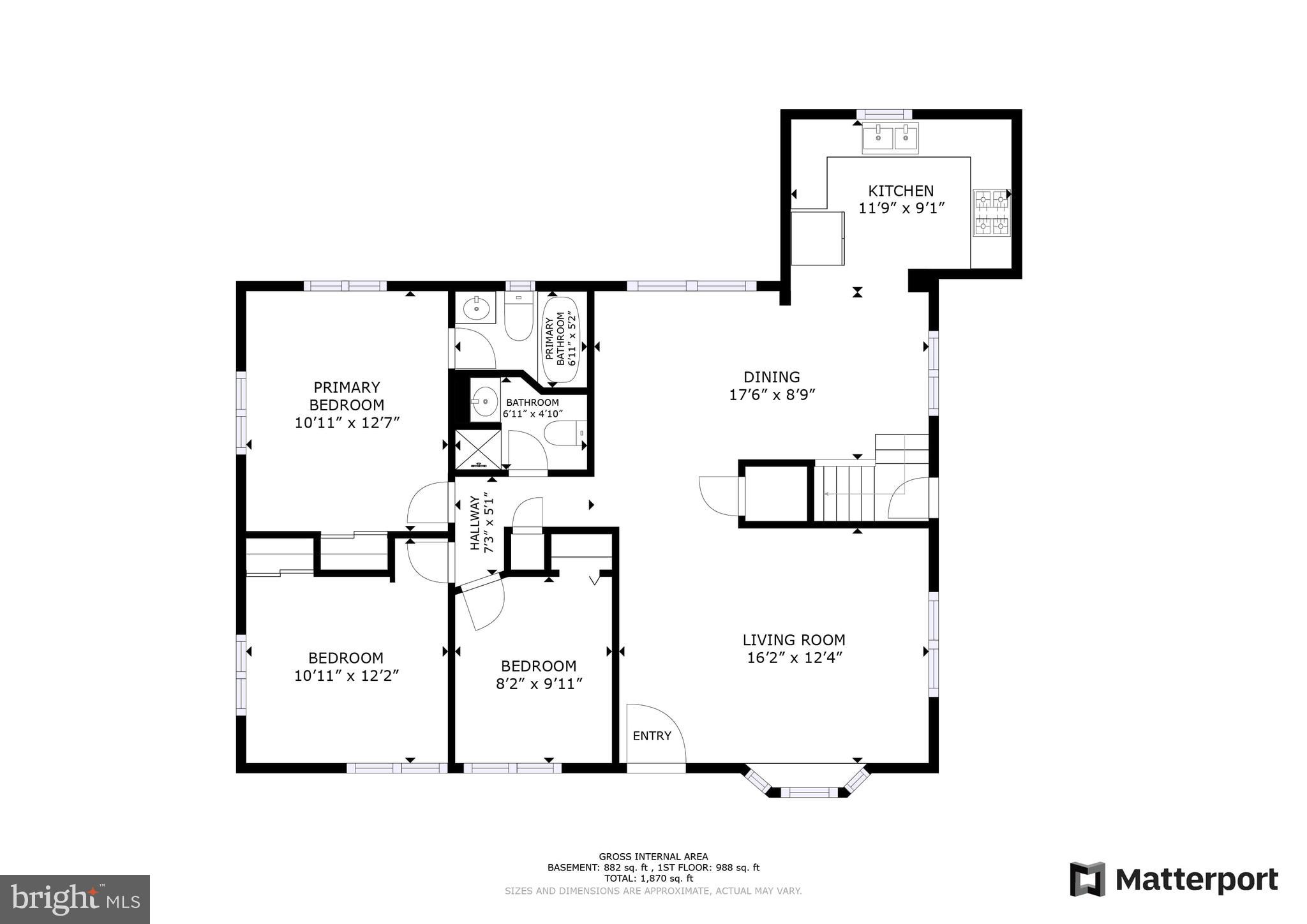 12118 Livingston Street Silver Spring, MD 20902 - Photo 41 of 42 Main level floor plan