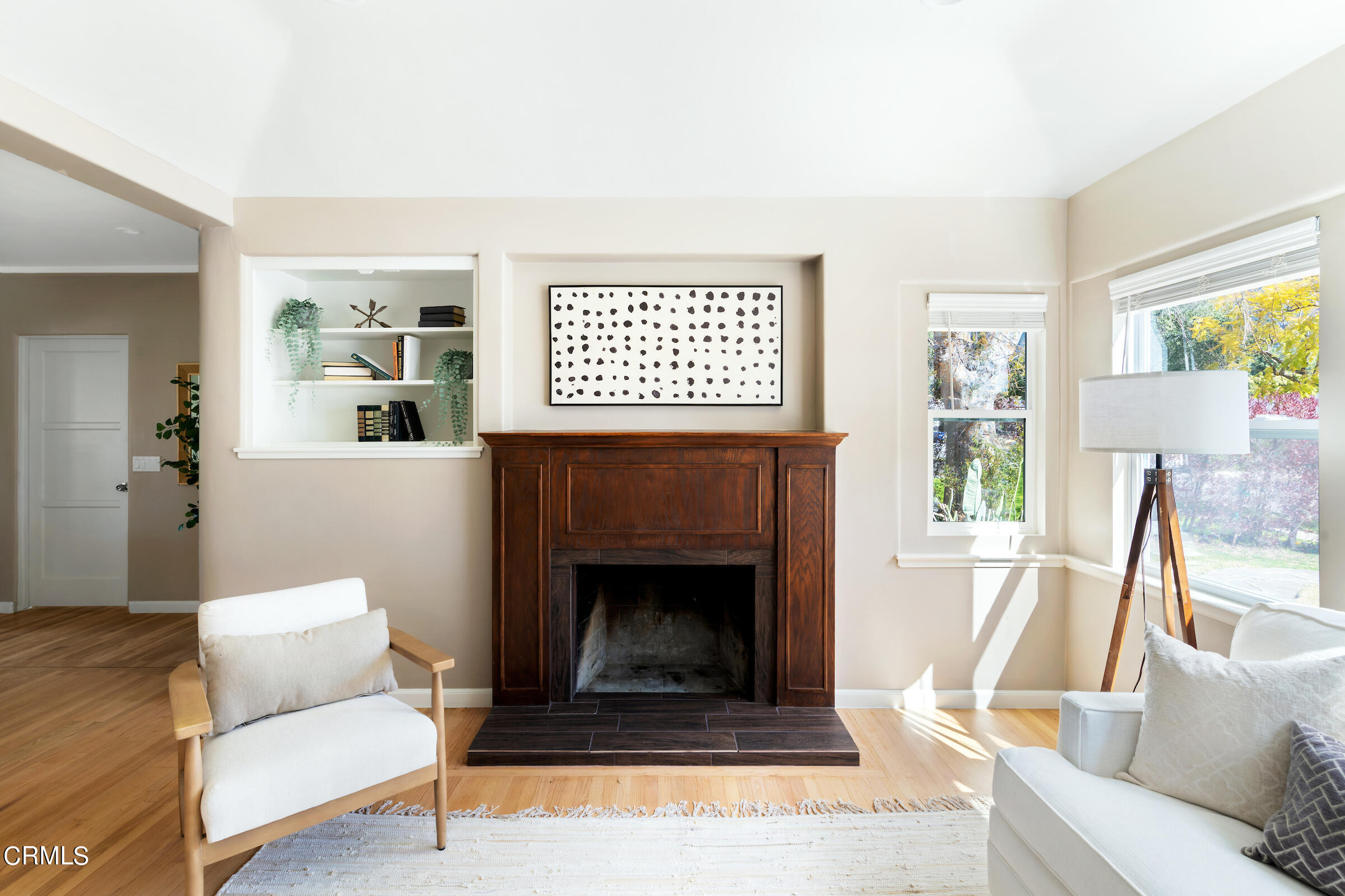 1673 Coolidge Avenue Altadena, CA 91001 - Photo 12 of 59 a living room with furniture and a fireplace