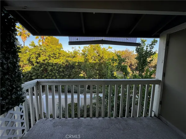 a view of a porch