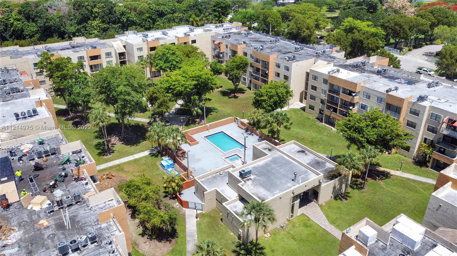 8002 Southwest 149th Avenue, Unit B201 Miami, FL 33193 - Photo 17 of 18 an aerial view of a house with a garden