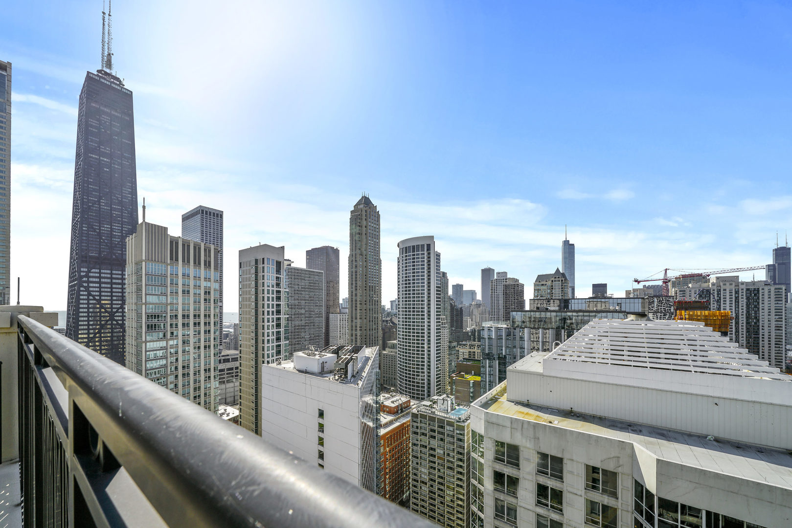 10 East Delaware Place, Unit 18E Chicago, IL 60611 - Photo 42 of 57 a view of a balcony with city view