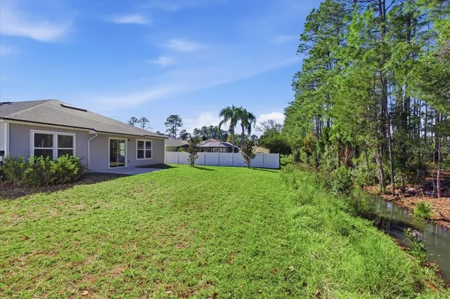 a view of a park with a tree