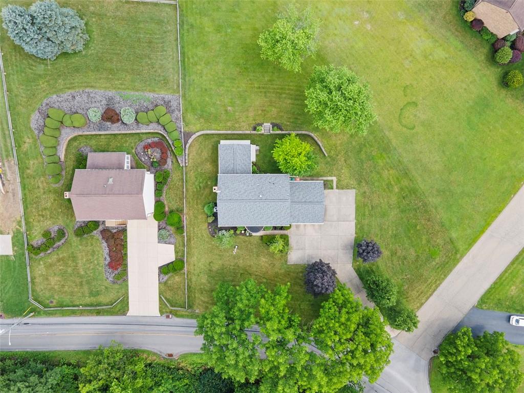 99 Walnut Drive McKees Rocks, PA 15136 - Photo 48 of 50 an aerial view of a house with a yard basket ball court and outdoor seating