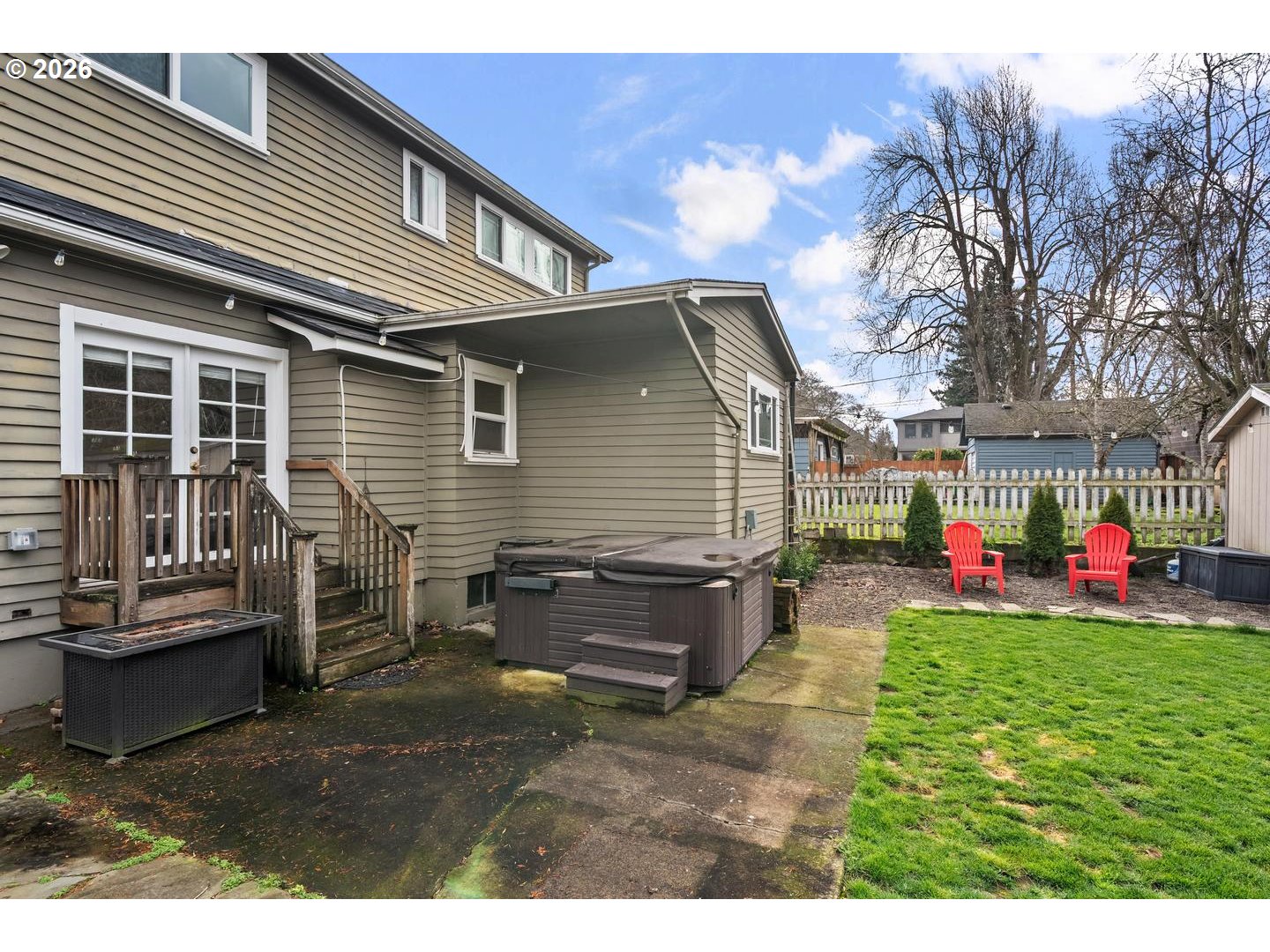 3825 Northeast 63rd Avenue Portland, OR 97213 - Photo 40 of 43 a view of a house with a backyard and sitting area