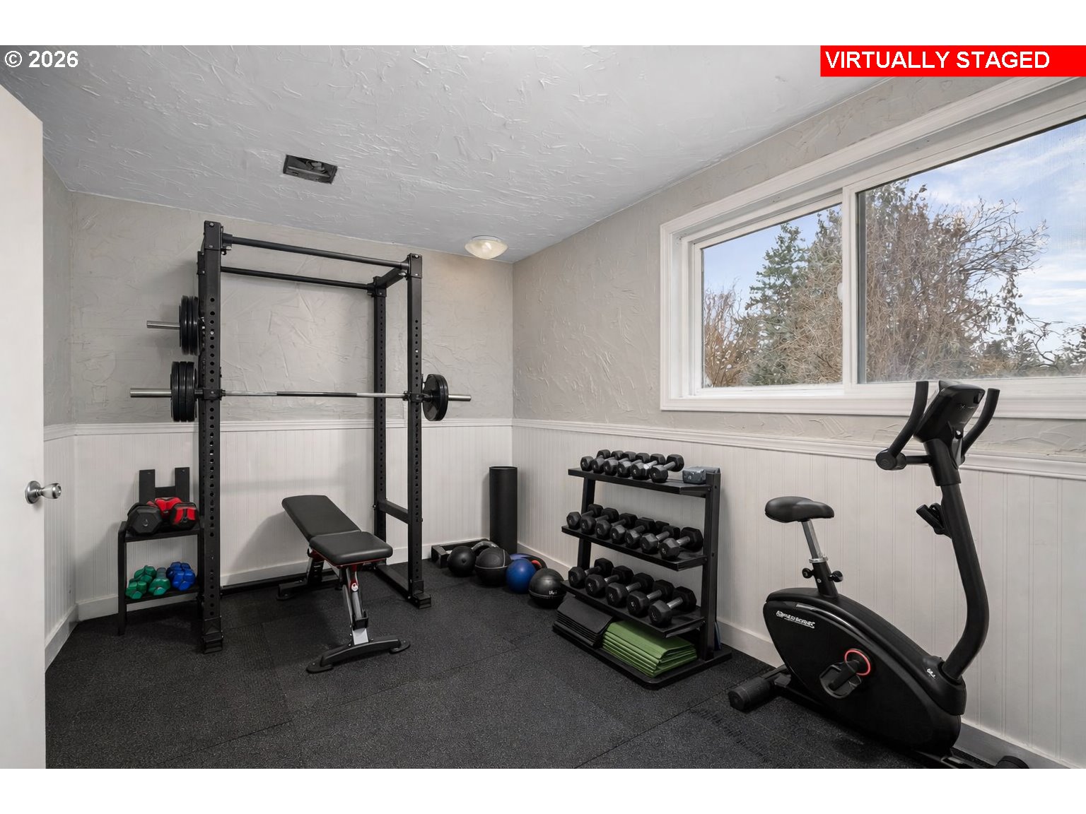 3825 Northeast 63rd Avenue Portland, OR 97213 - Photo 43 of 43 a view of a room with gym equipment