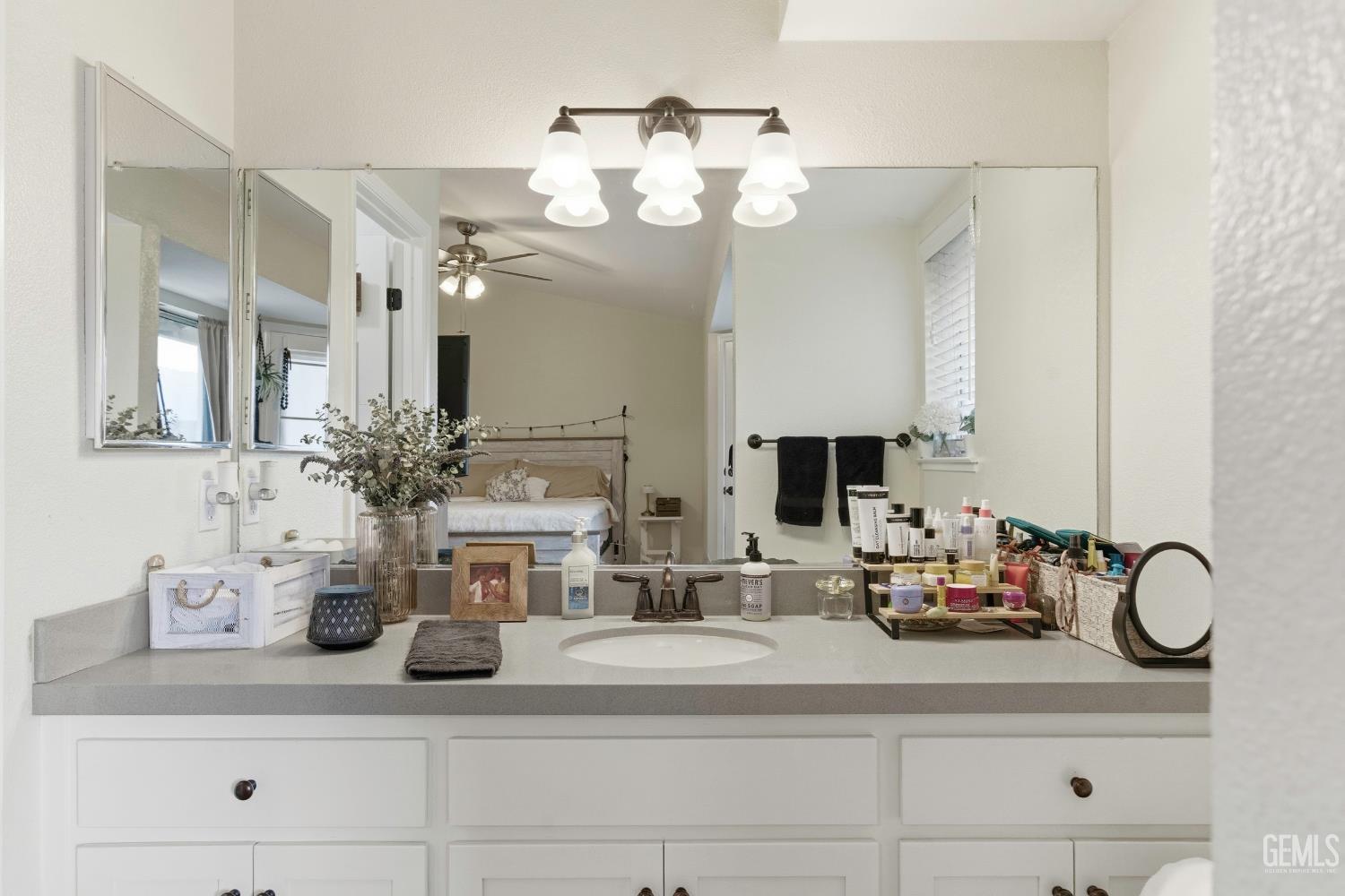 Undisclosed Address Tehachapi, CA 93561 - Photo 27 of 40 a bathroom with a sink and a mirror