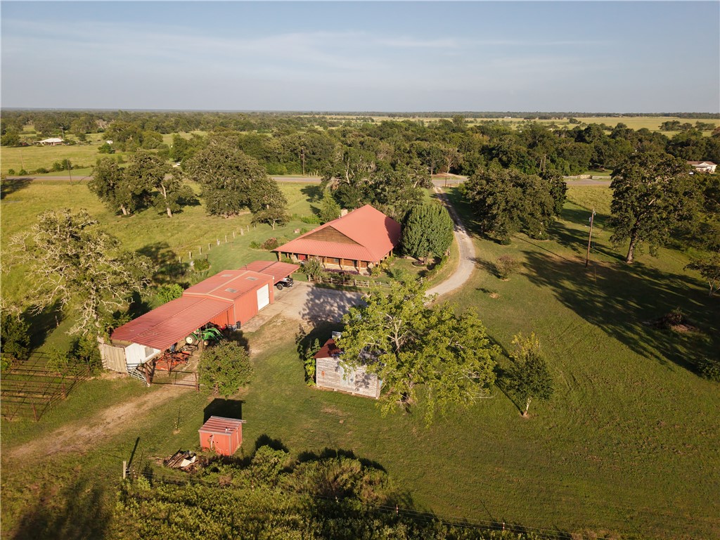 16403-16515 Macey Road Hearne, TX 77859 - Photo 17 of 46 Aerial view of house from the west.
