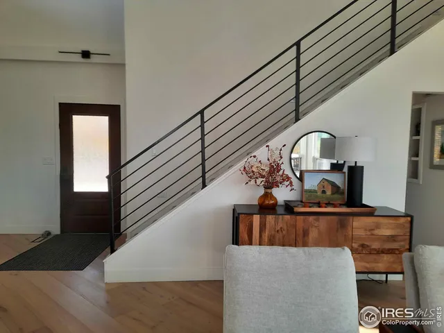 a close view of light fixtures and staircase